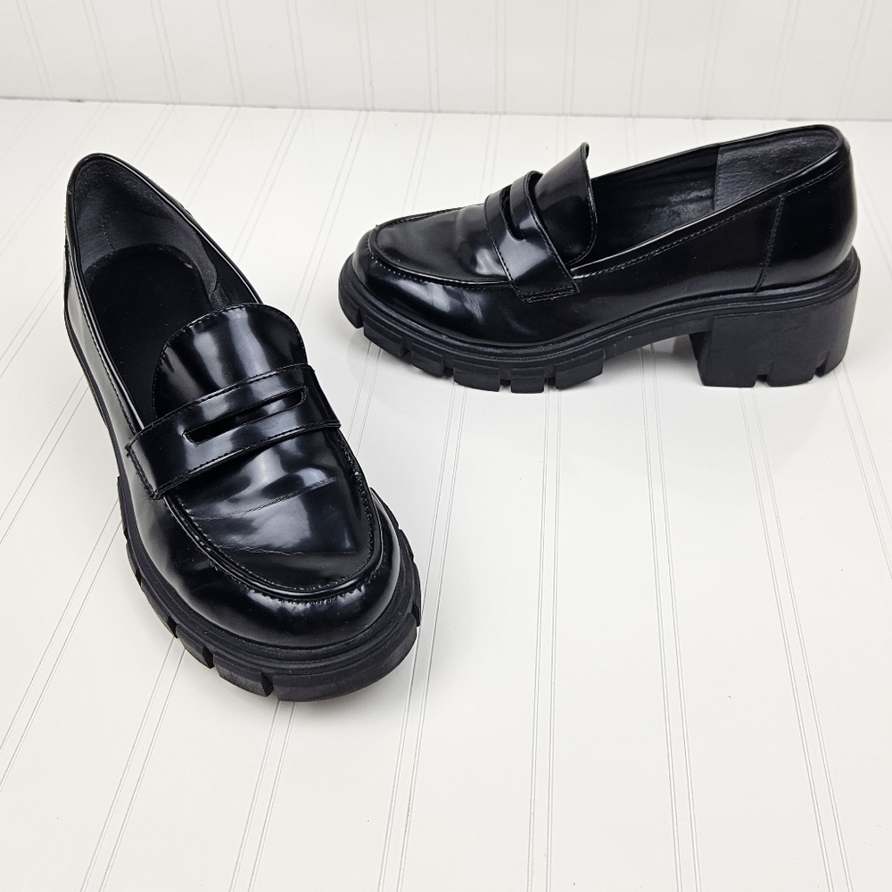 Crown Vintage Sage Chunky Penny Loafer Shoes